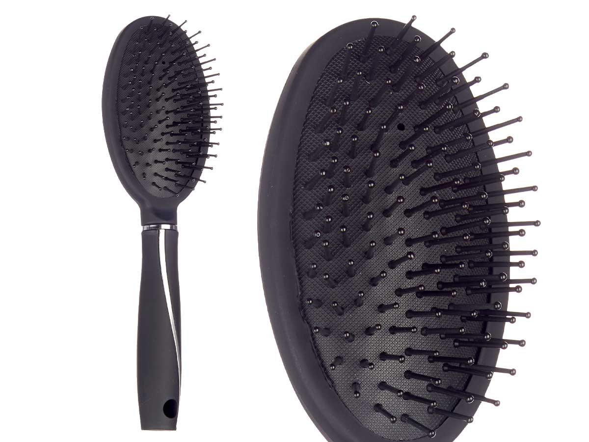 Cepillo cabello negro siliconado - Imagen 2