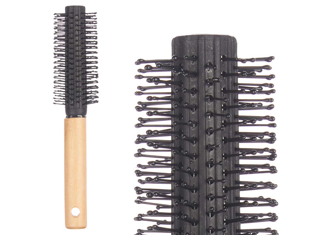 Cepillo cabello rizo mango madera - Imagen 2