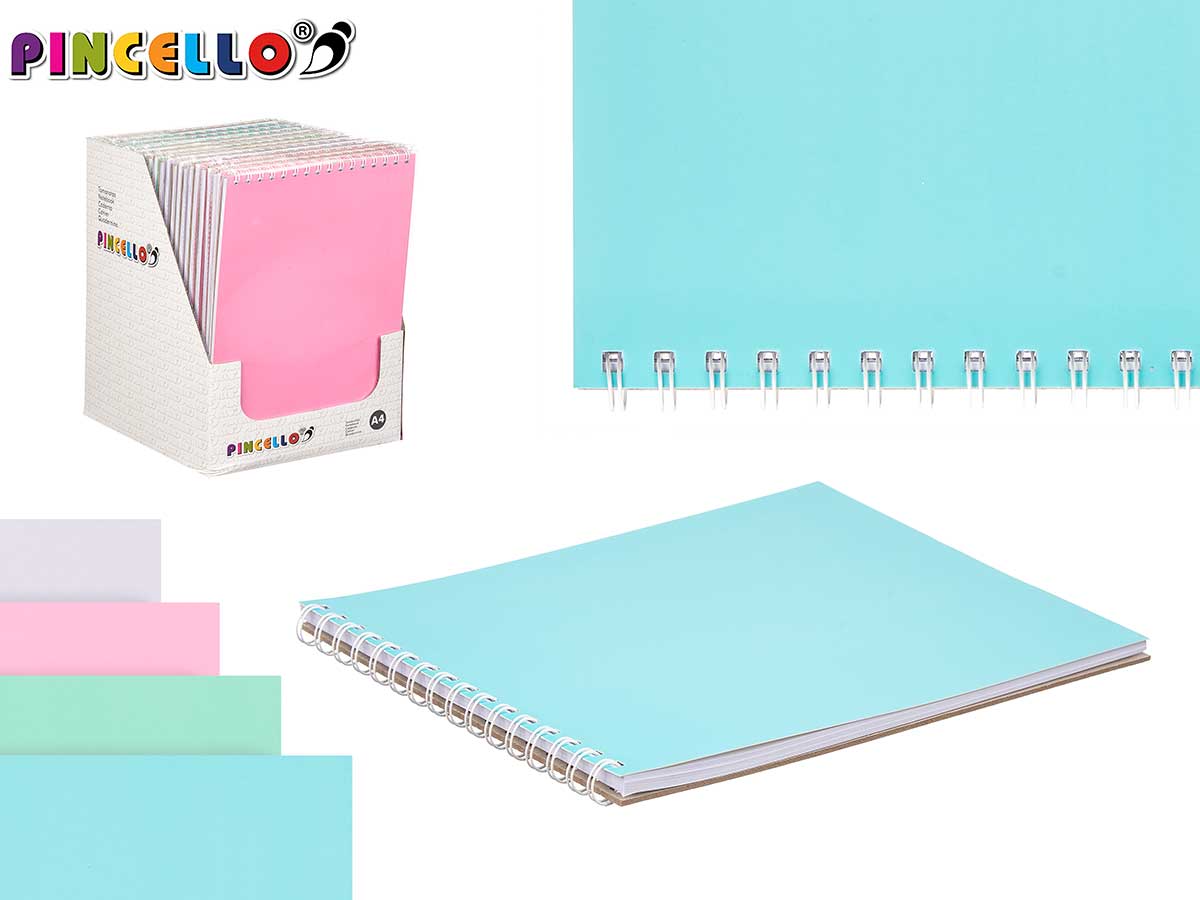 Tomanotas a4 40 hojas anillo color pastel surt 4