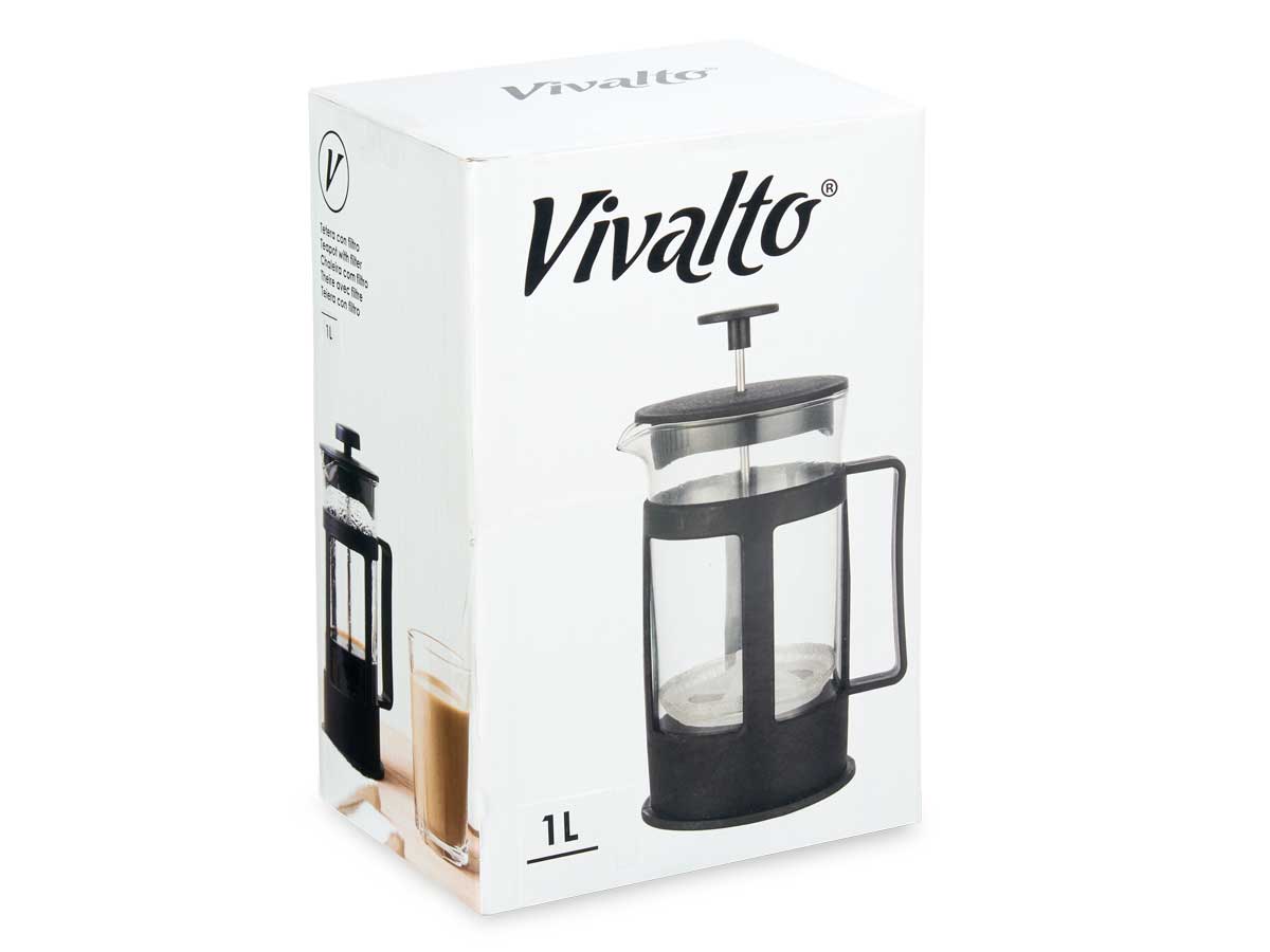 Tetera vidrio plastico embolo 1l - Imagen 3