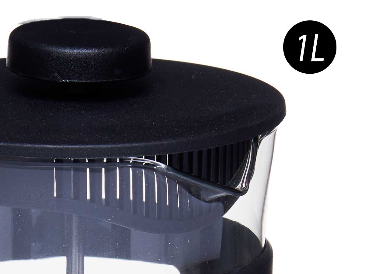 Tetera vidrio plastico embolo 1l - Imagen 4