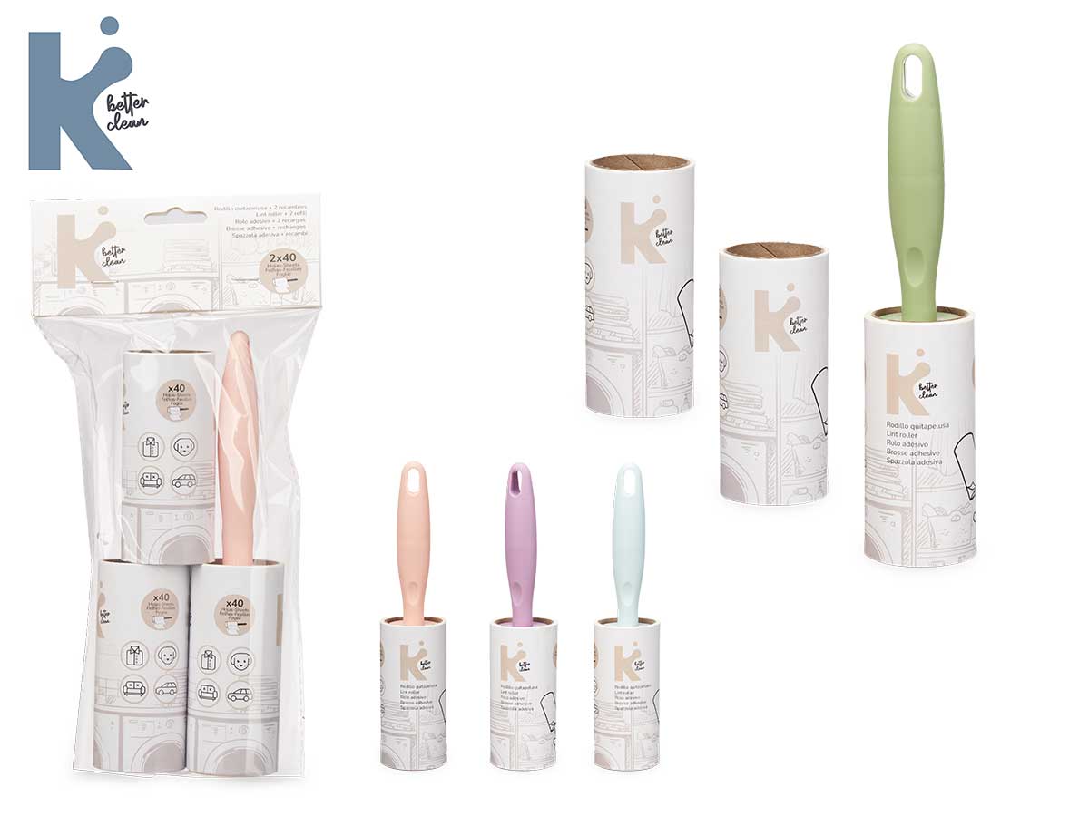 Rollo quitapelusa 2 recambios 40 hojas surt 4