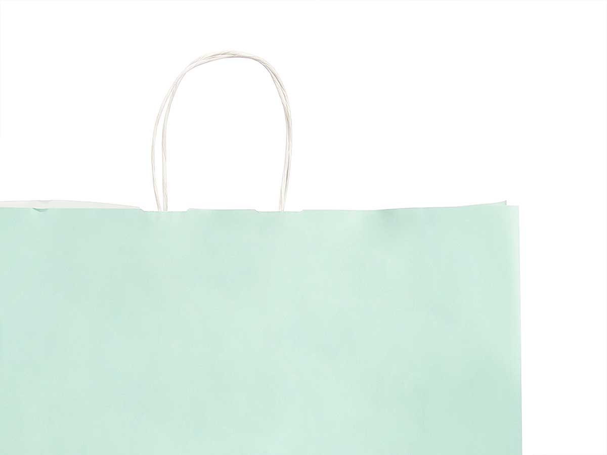 Bolsa papel verde menta med 32x41cm - Imagen 4