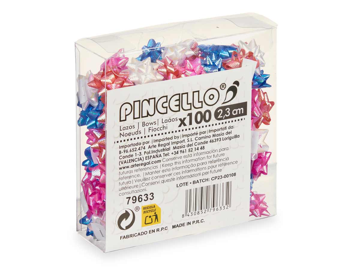 Pvc 100 lazos pasteles brillo 2,3cm - Imagen 3