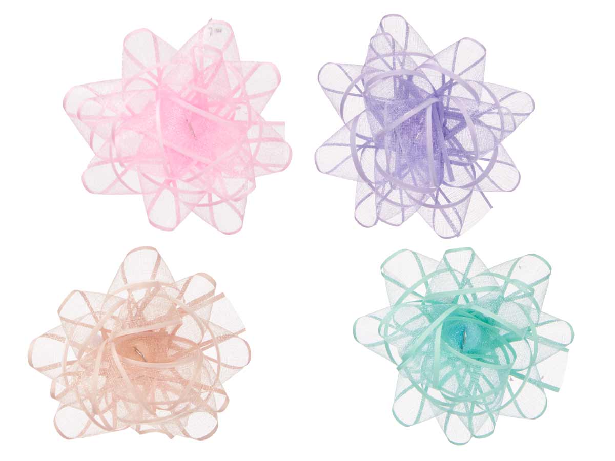 Pvc 24 lazos visillo 4 color pasteles 7,5cm - Imagen 2