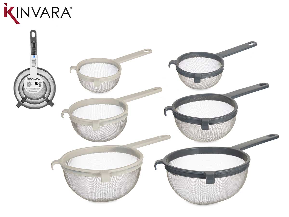 Set 3 coladores plastico metal surt 2