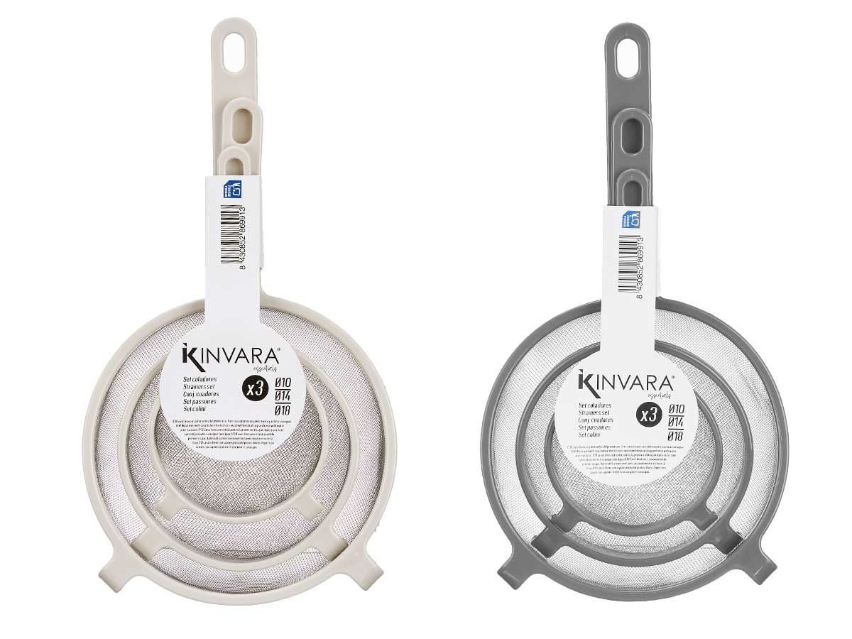 Set 3 coladores plastico metal surt 2 - Imagen 2