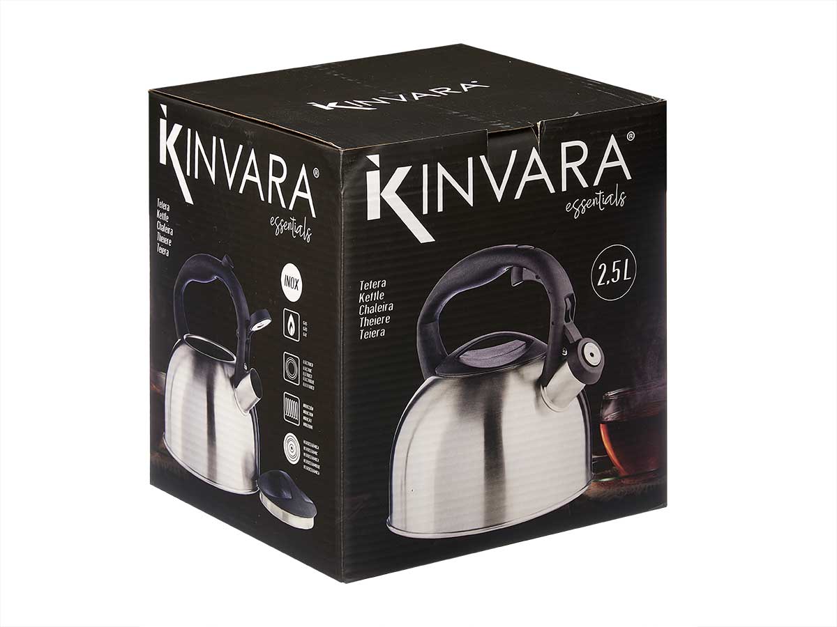 Tetera acero inox 2,5l asa plastico - Imagen 3