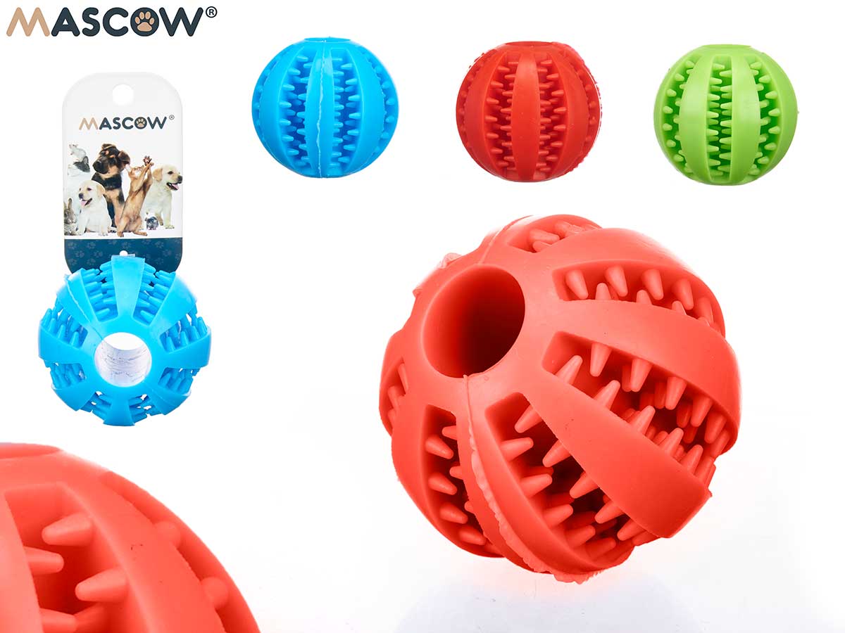 Bola silicona med dispensador comida srt 3 colore
