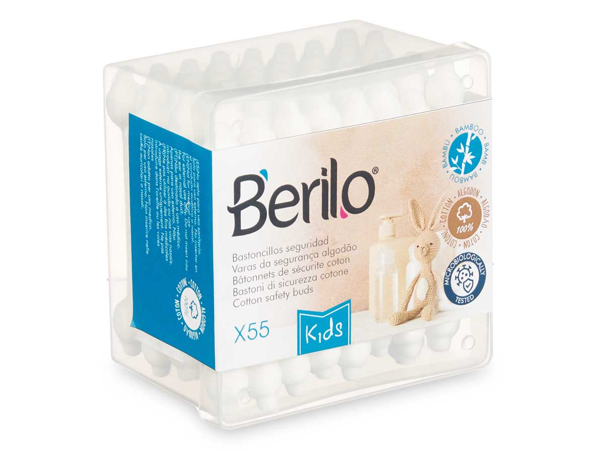 Caja 55 bastoncillos oidos bambu bebe - Imagen 3