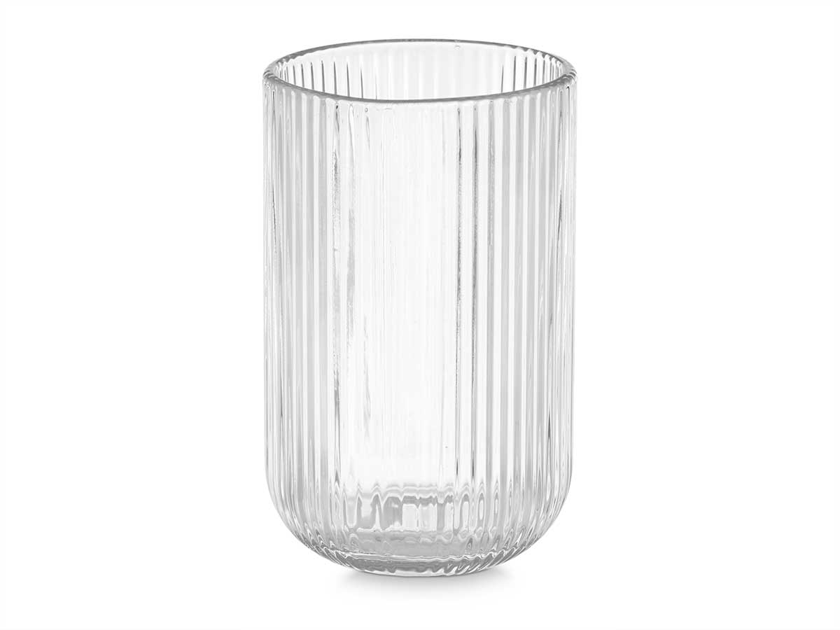Vaso transparente rayas 430ml - Imagen 2