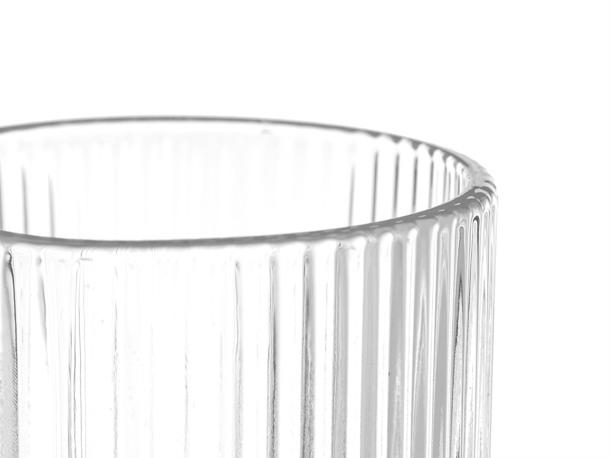 Vaso transparente rayas 430ml - Imagen 4