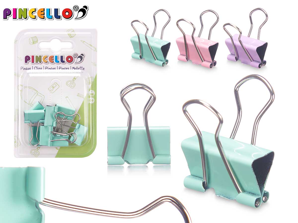 Pinzas 8 pzs surt 3 colores