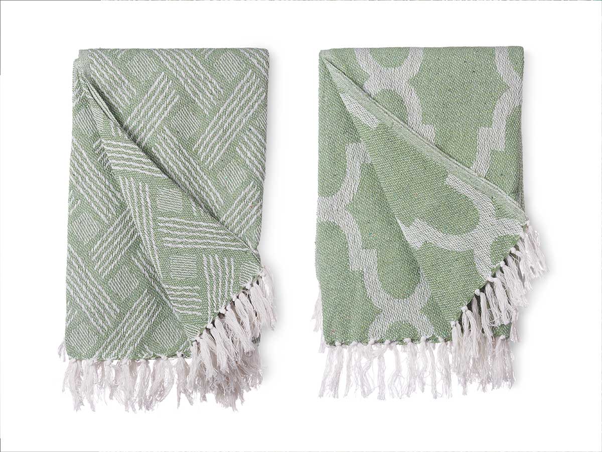 Multiuso jacquard verde 125 x 150 cm surt 2 - Imagen 2