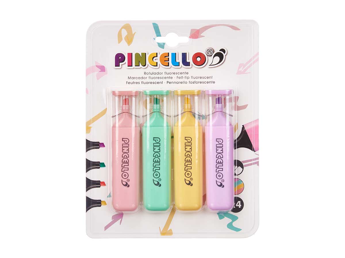 Set 4 fluorescentes grandes pastel - Imagen 3