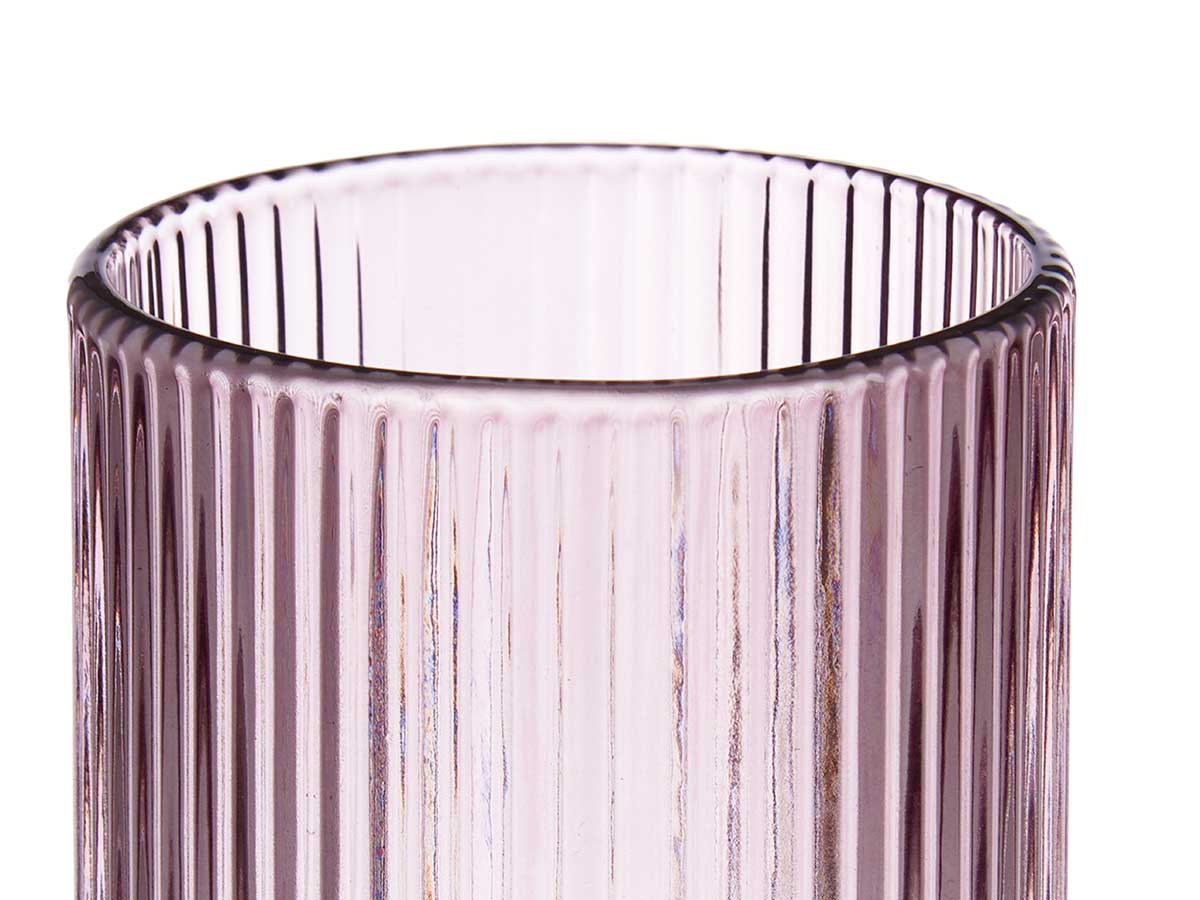 Vaso alto rosa rayas 430ml - Imagen 4