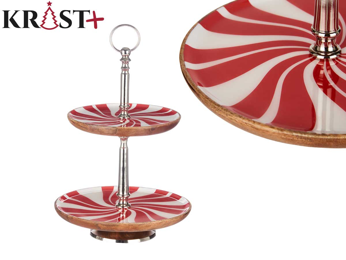 Centro mesa madera doble candy 41cm