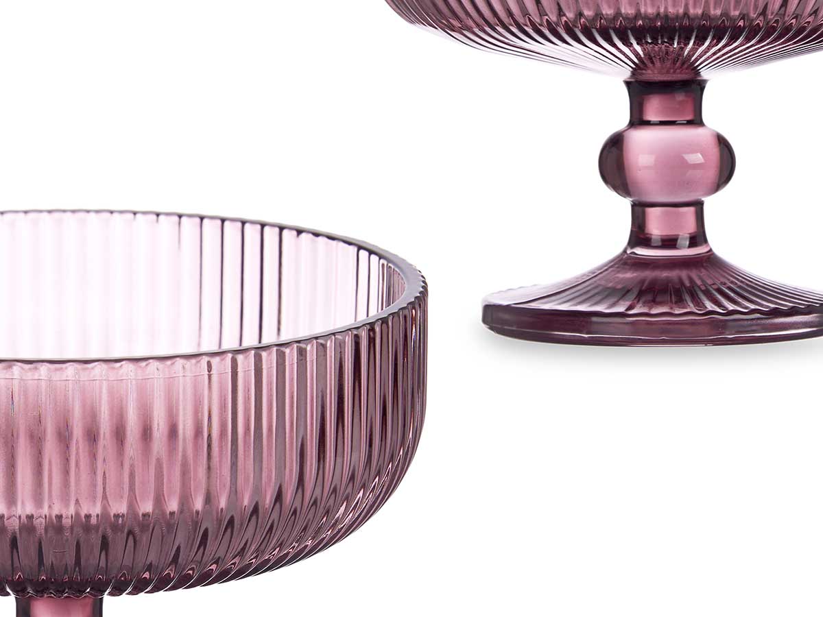 Copa helado rosa rayas 310ml - Imagen 4