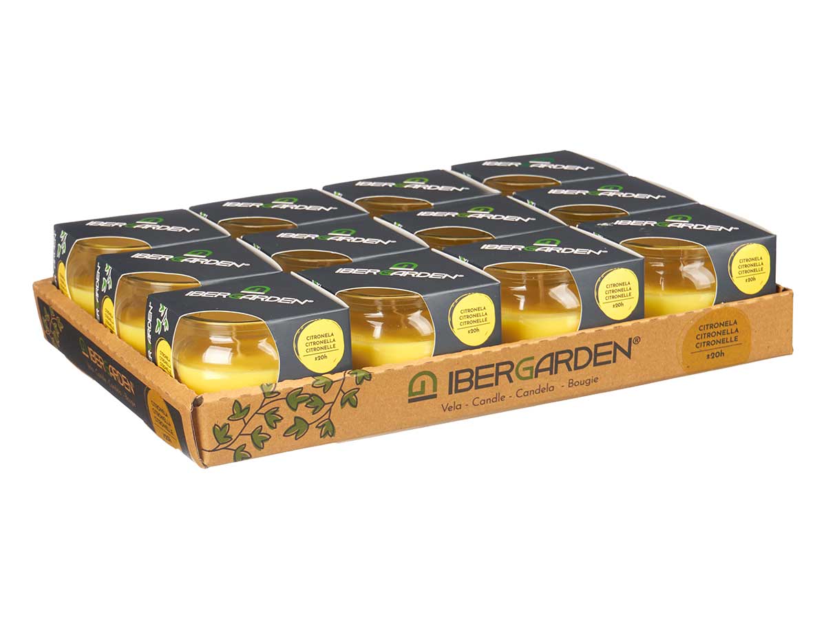 Vela aromatica citronela tarro vidrio - Imagen 2