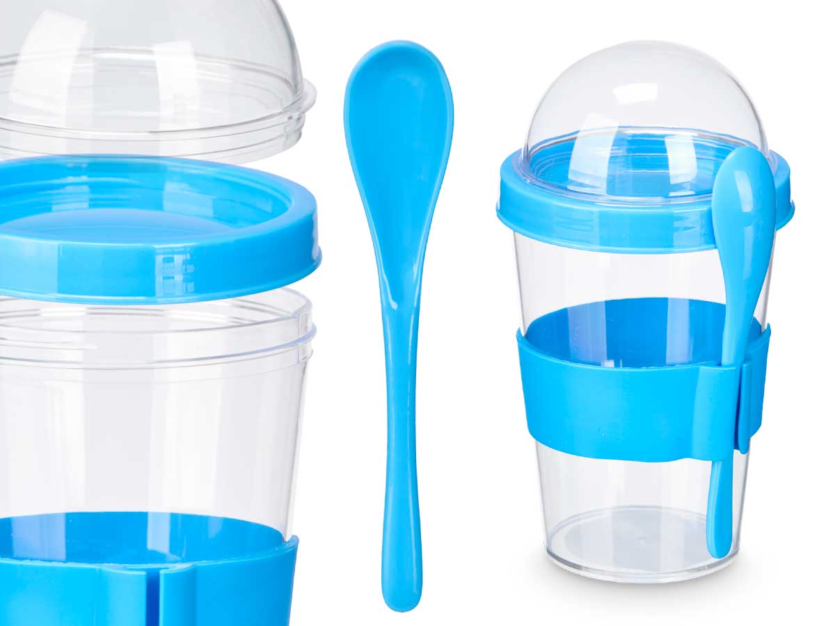 Vaso cuchara tapa 400ml surt 3 col - Imagen 5