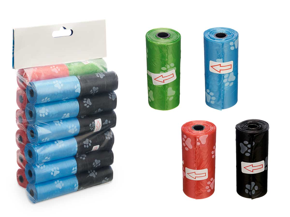 Set 24 rollos 15 bolsas higienicas surt 4