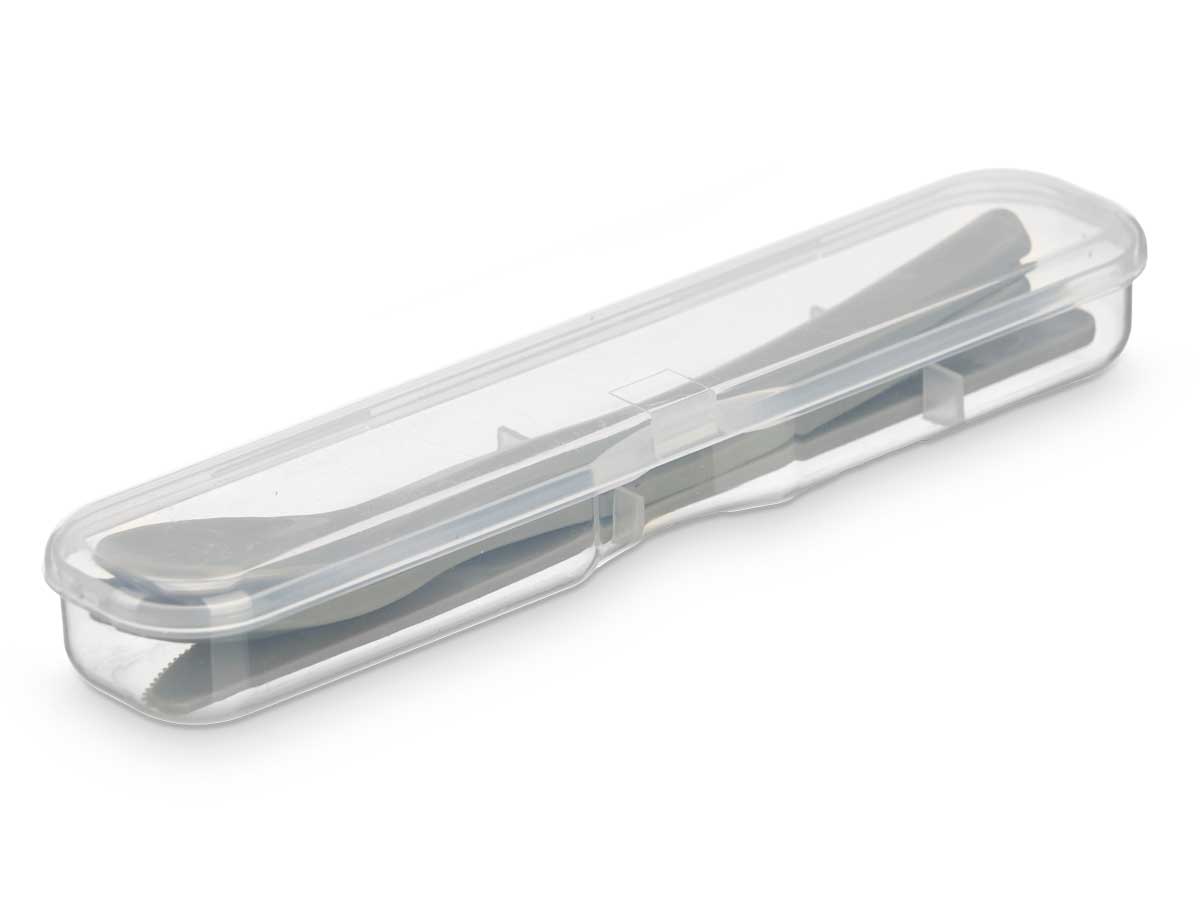 Set 4 pzs cubiertos picnic col gris - Imagen 2