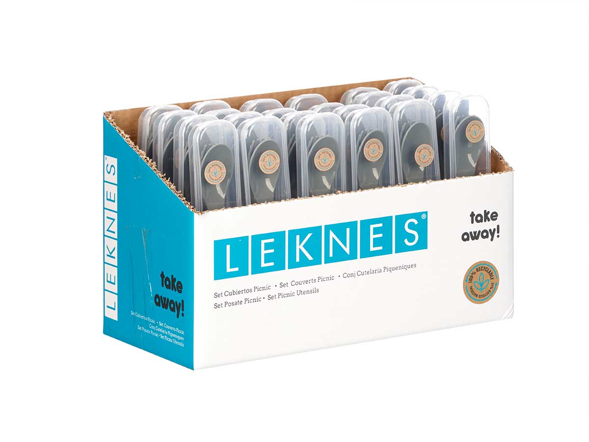 Set 4 pzs cubiertos picnic col gris - Imagen 3