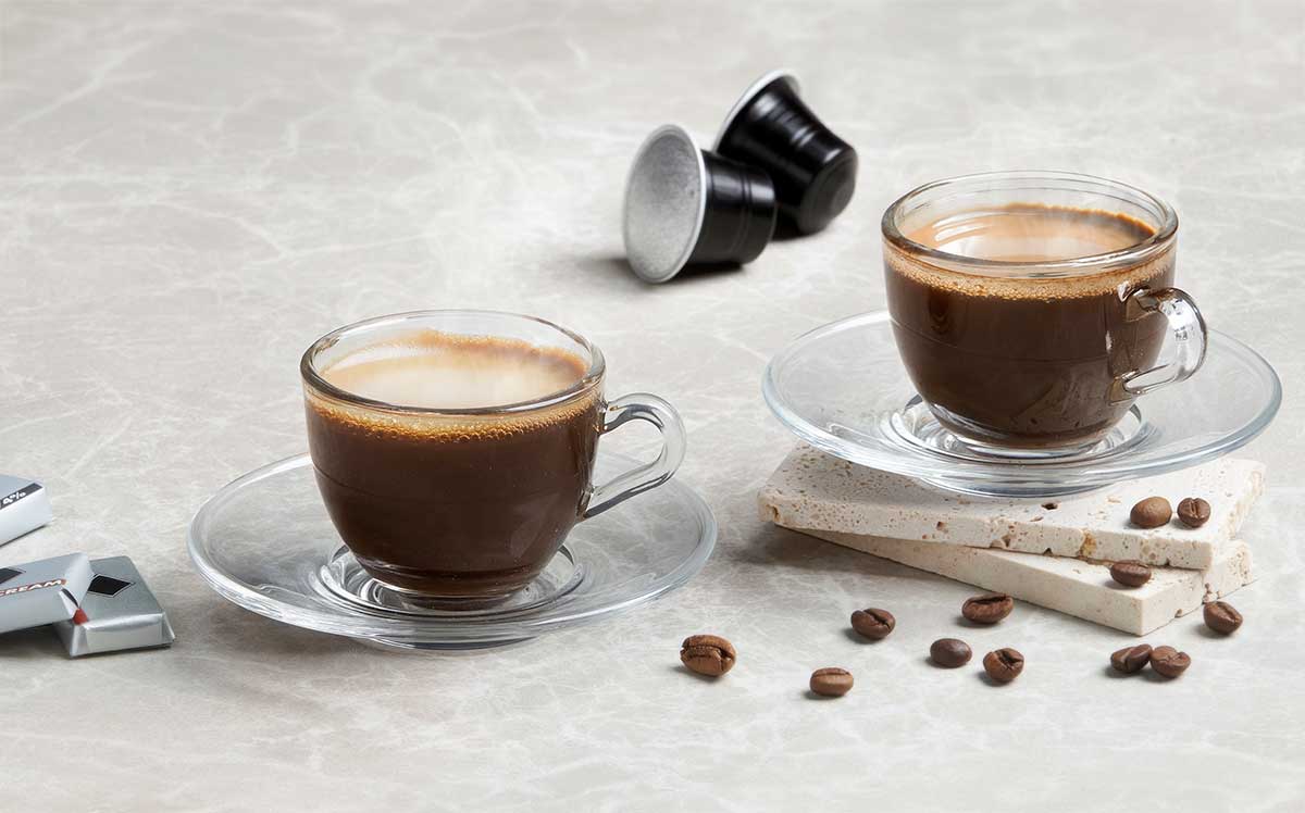 Taza vidrio cafe 85ml con plato - Imagen 5