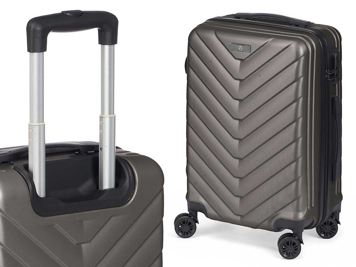 Set 3 maleta escama abs gris oscuro - Imagen 3