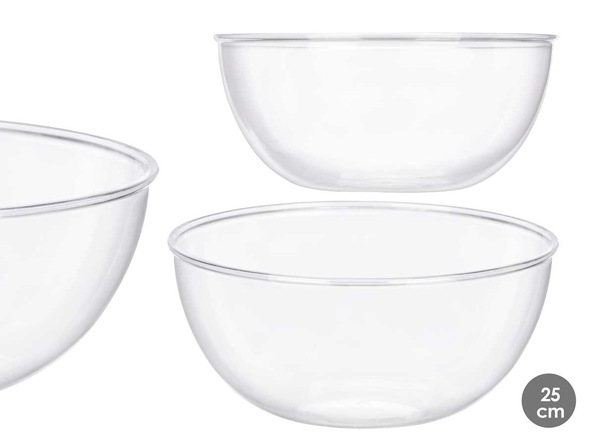 Bol redondo grande transparente 3,5 l