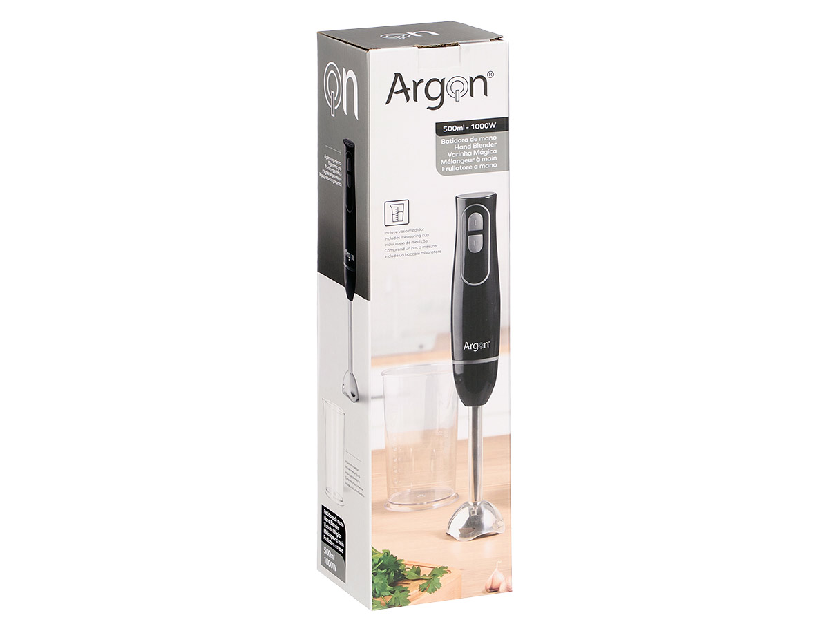 Batidora negra gris vaso 1000w - Imagen 2