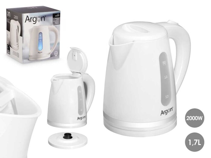 Hervidor agua blanco 2000w 1,7l
