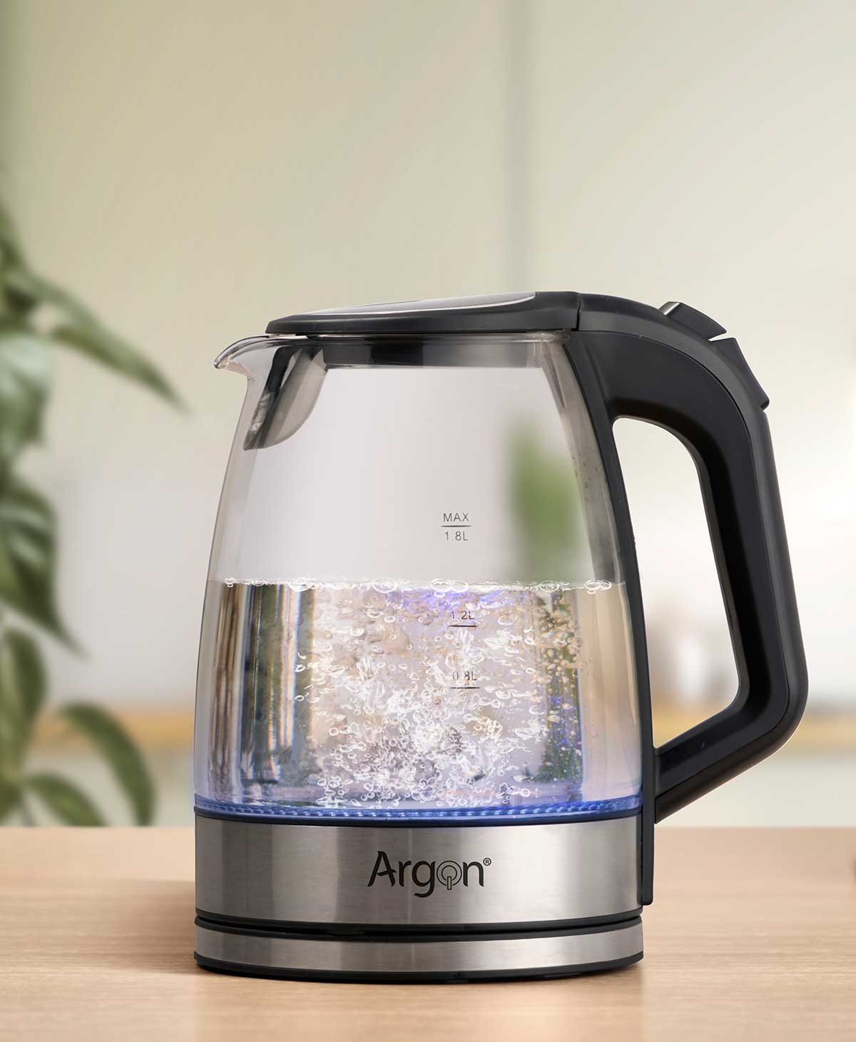 Hervidor agua cristal acero inox 2000w 1,8l - Imagen 2
