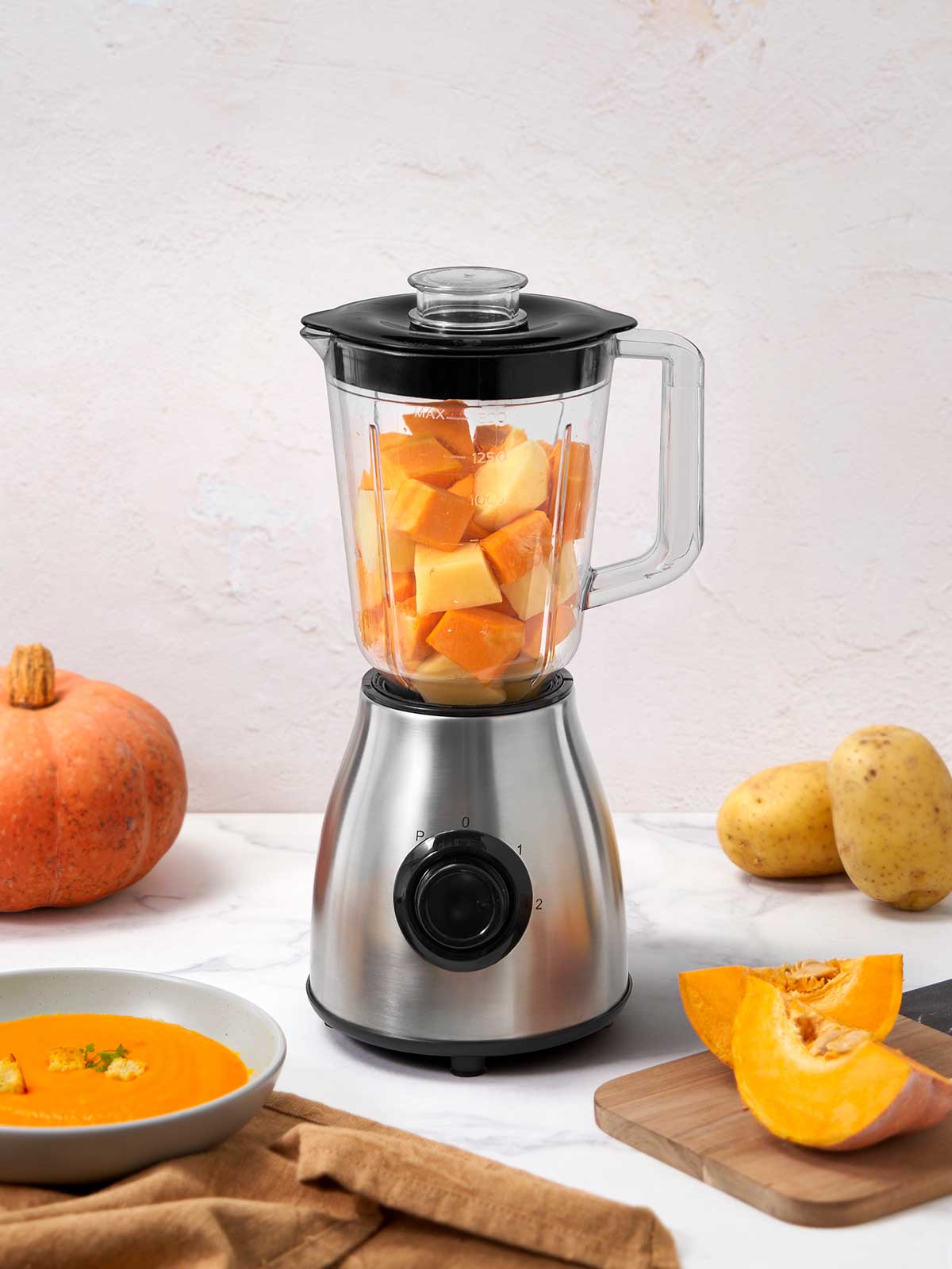 Batidora vaso acero inox 350w 1,5l - Imagen 2