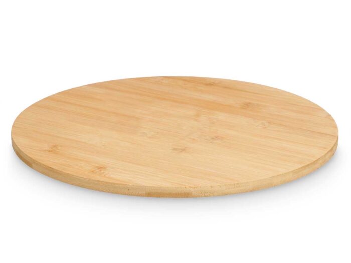 Tabla redonda giratoria 35 cm bambu - Imagen 2