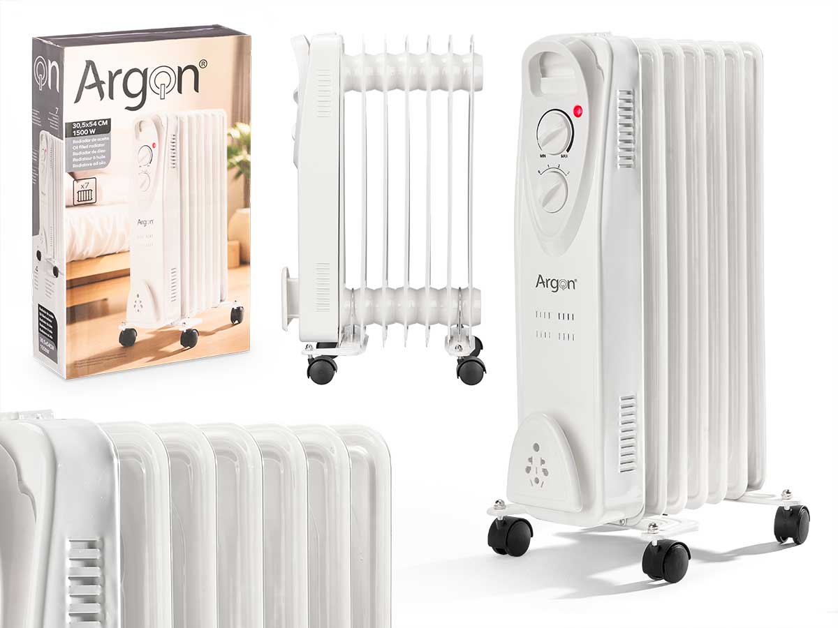 Radiador grande 7 elementos 1500w