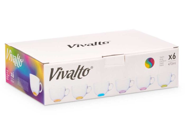 Tazon desayuno cristal jumbo base color sur 470ml - Imagen 3
