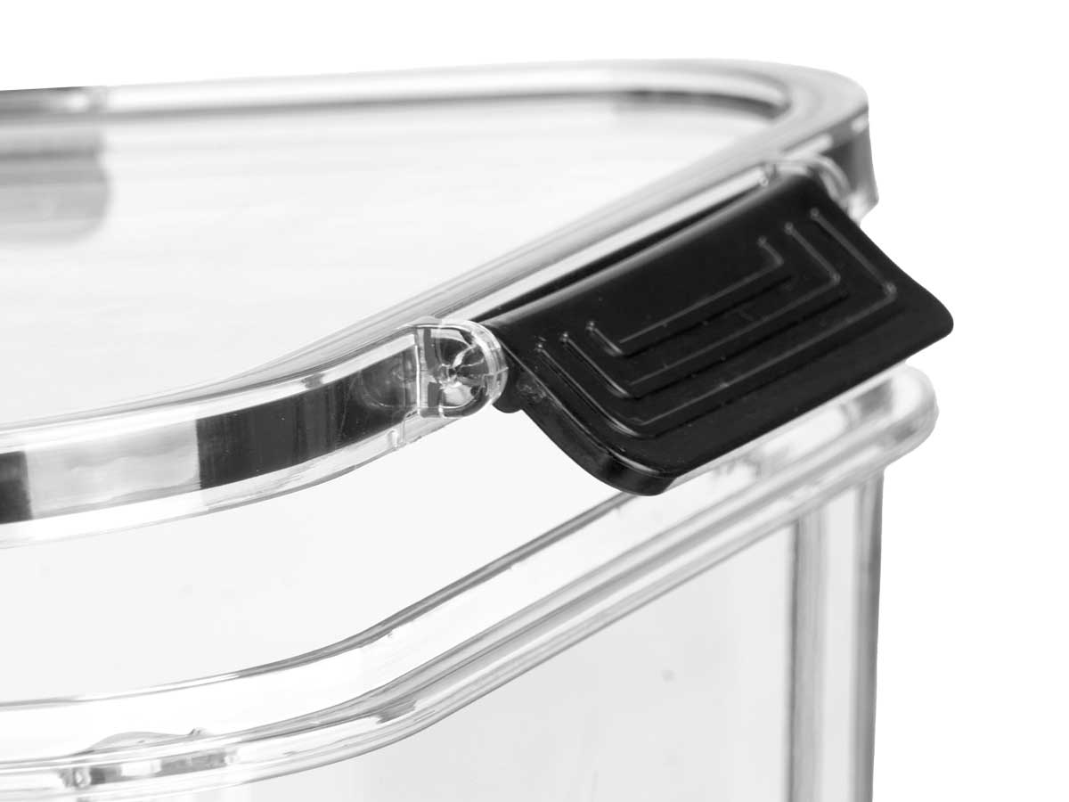 Fiambrera rectangular hermetica negra 950ml - Imagen 4