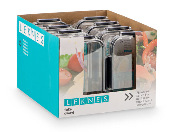 Fiambrera rectangular hermetica negra 650ml - Imagen 3