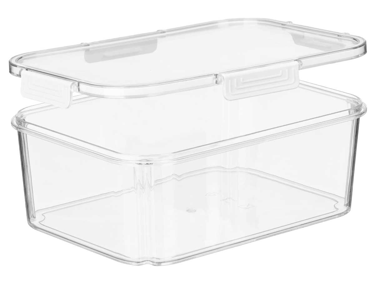 Fiambrera rectangular hermetica blanca 650ml - Imagen 2