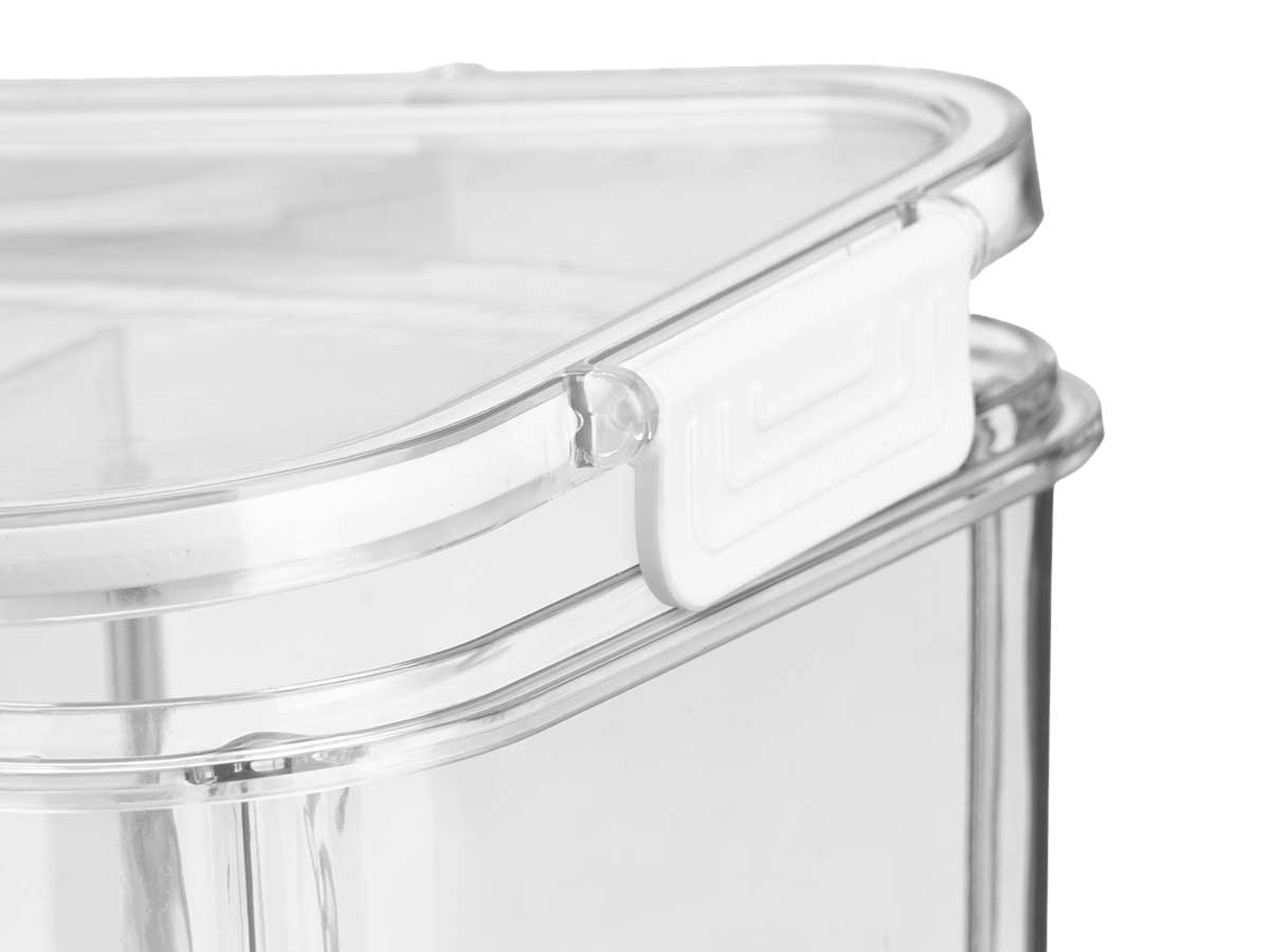 Fiambrera rectangular hermetica blanca 650ml - Imagen 3