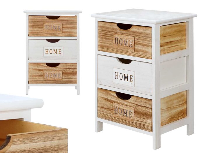 Mueble 3 cajones ancho home