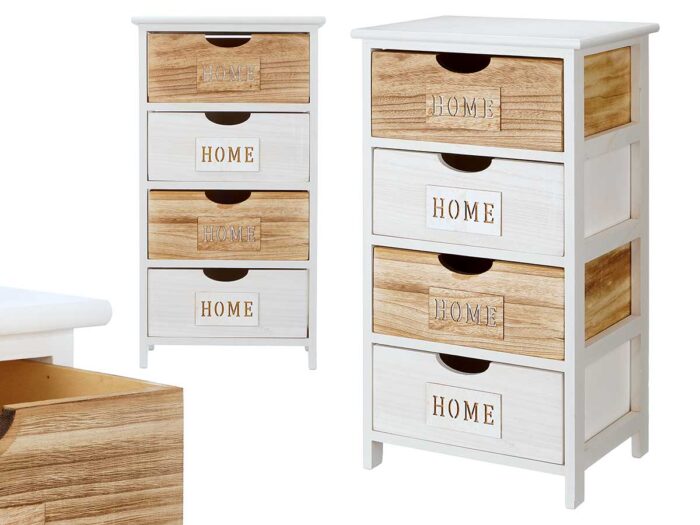 Mueble 4 cajones ancho home