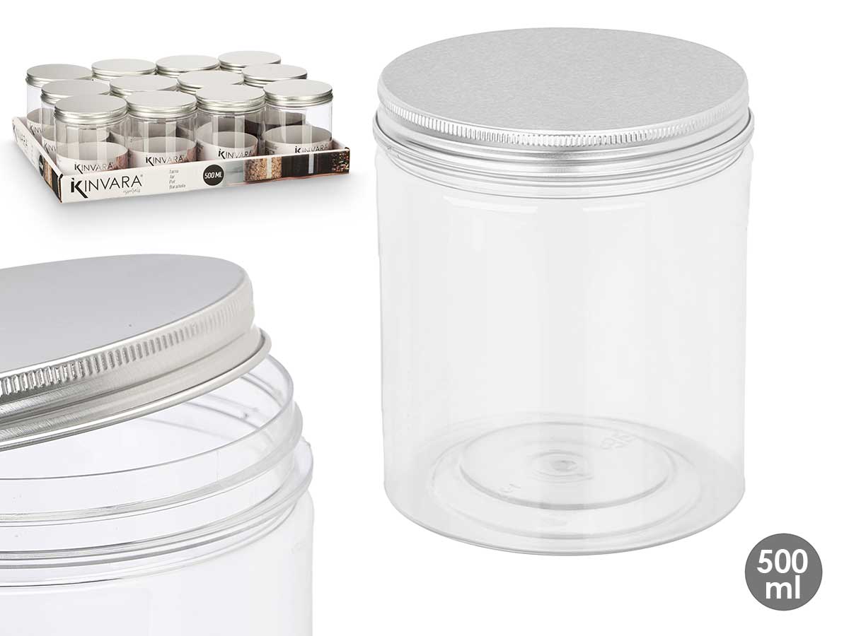 Tarro pet tapa aluminio 500ml
