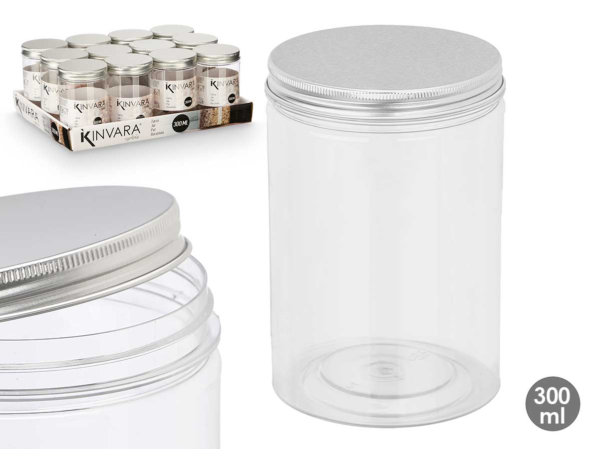 Tarro pet tapa aluminio 300ml