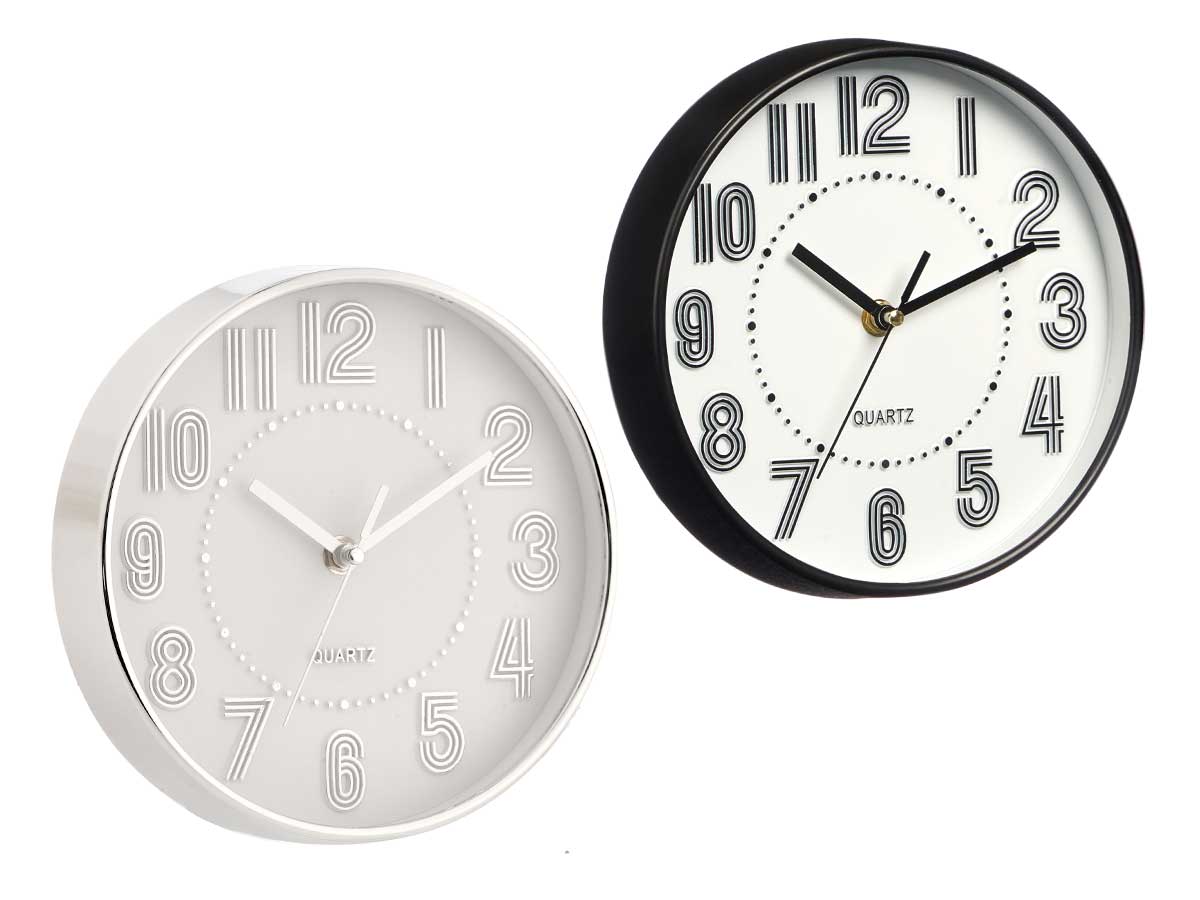 Reloj redondo 20 cm numeros rayas surt 2 - Imagen 2