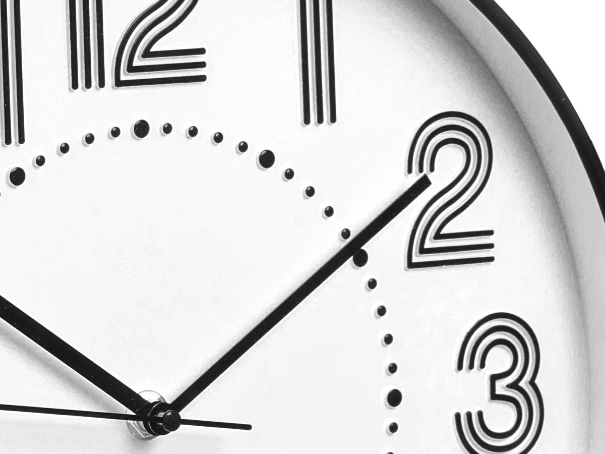 Reloj redondo 30 cm numeros rayas surt 2 - Imagen 3