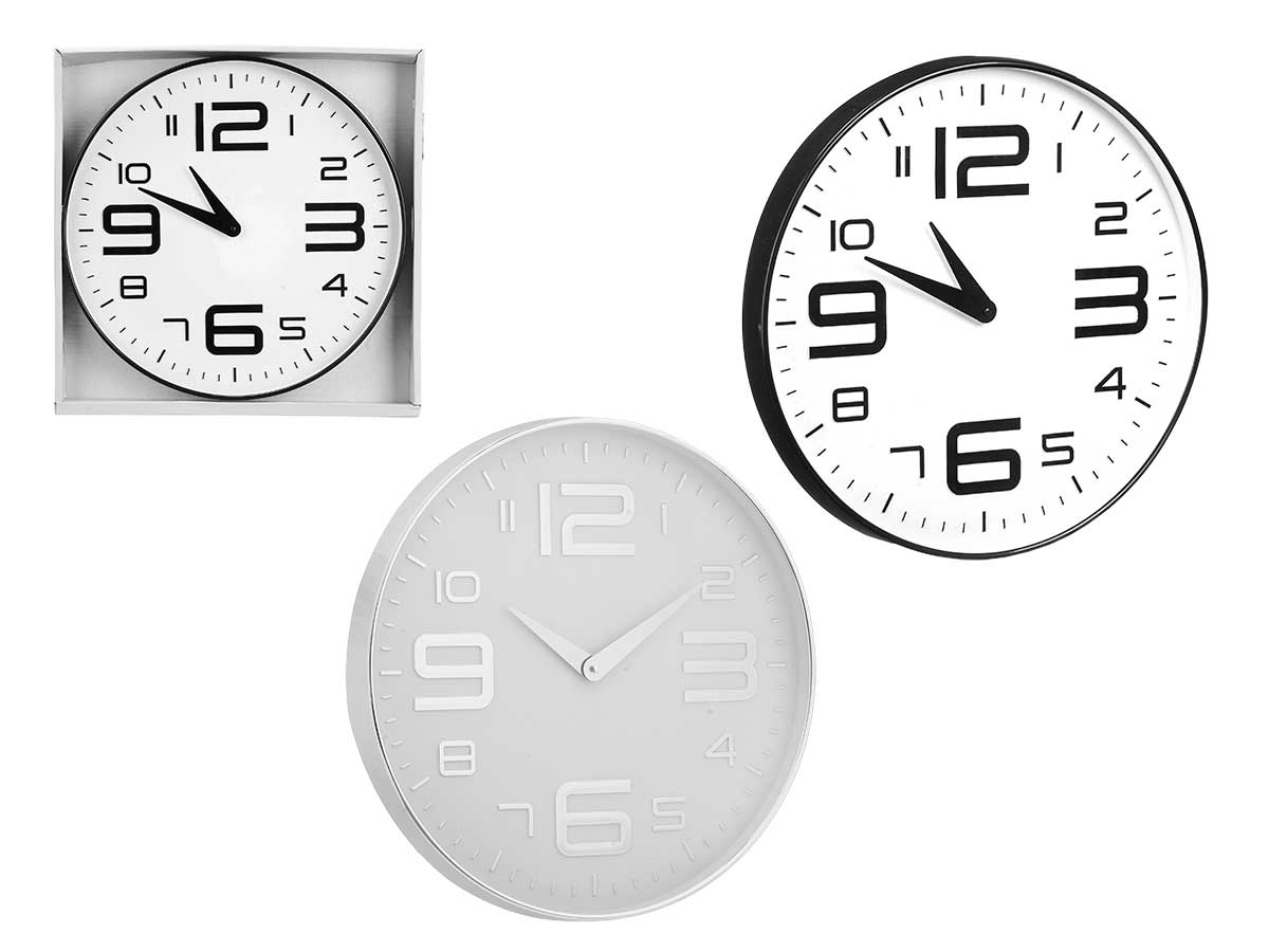 Reloj redondo 30 cm numeros grandes surt 2