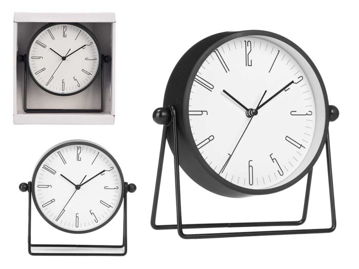 Reloj con soporte metal