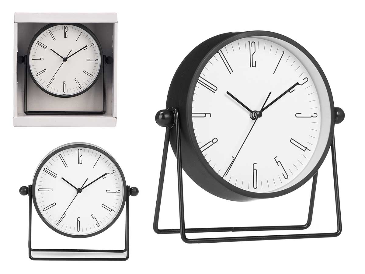 Reloj con soporte metal